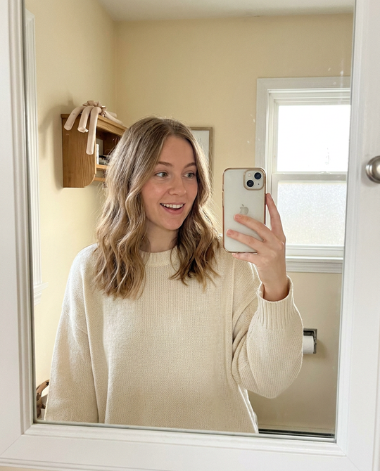 Curled hair after sleeping in Treat Hours curling rods